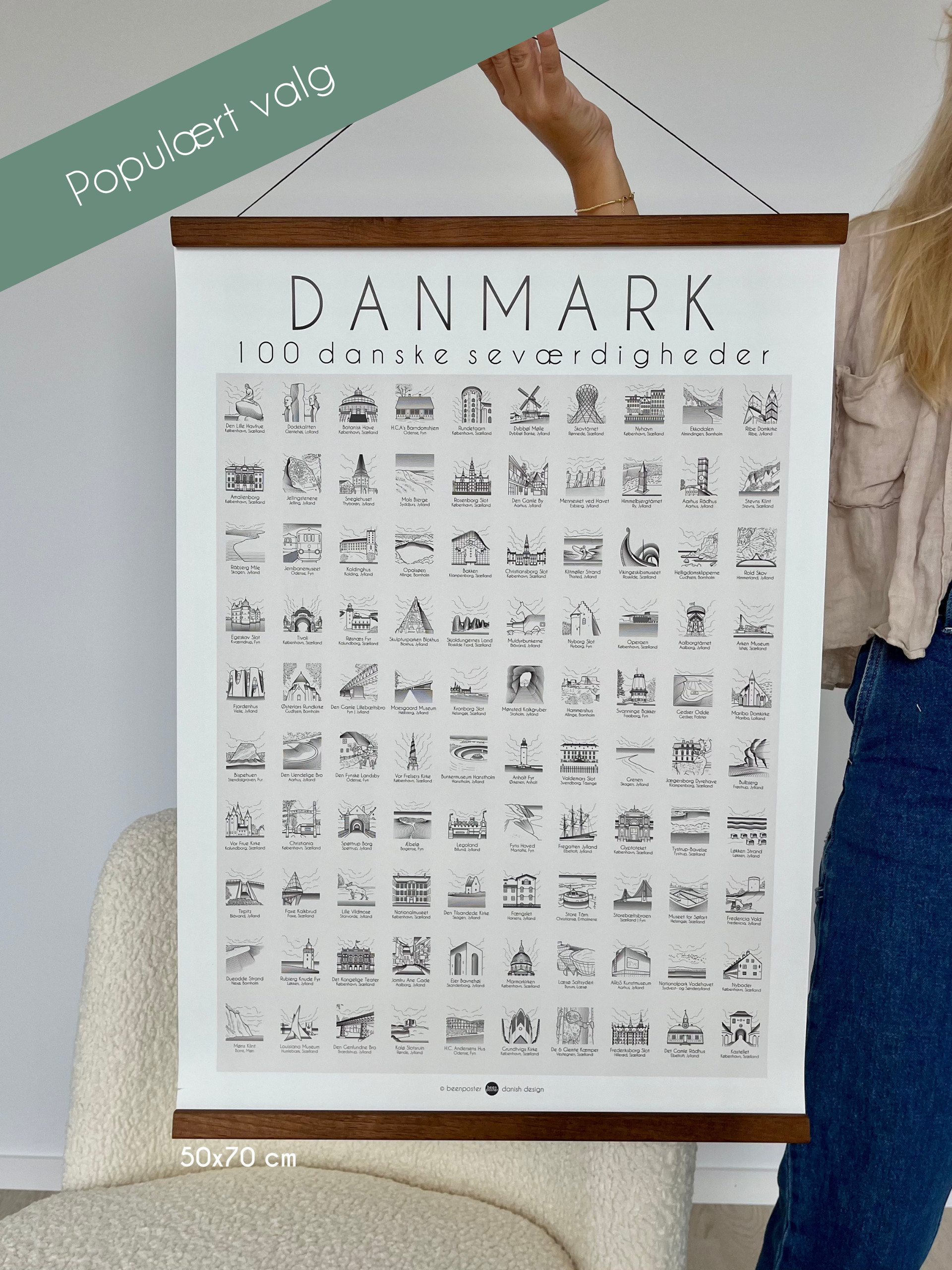 Danmark - Beige 50x70 cm